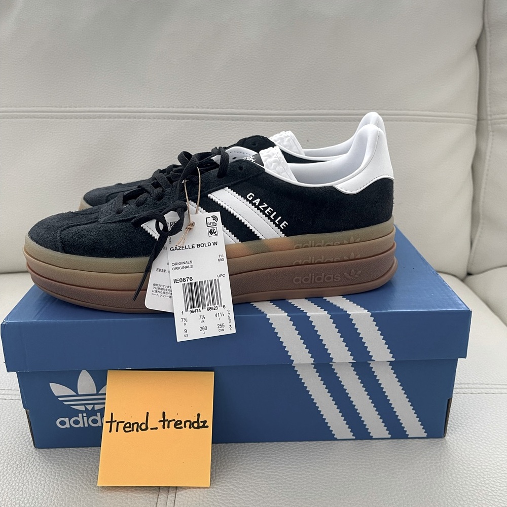 Adidas Women’s Originals Gazelle Bold Casual Shoes New İn box womens 9 IE0876
